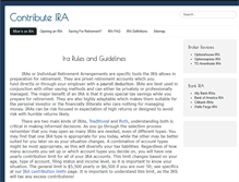 Tablet Screenshot of contributeira.com